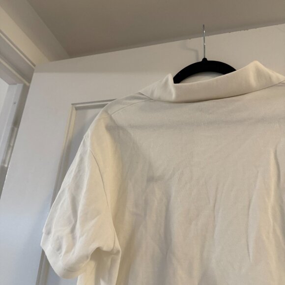 NWT Palm Angels Polo Shirt Classic Logo Off White Regular Fit Sz Large - Picture 8 of 8